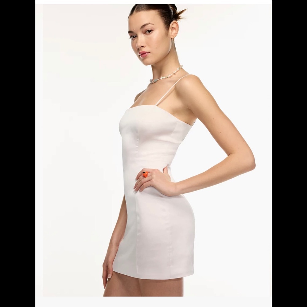 Aritzia Agnes Mini Slip Dress in Denude Colour